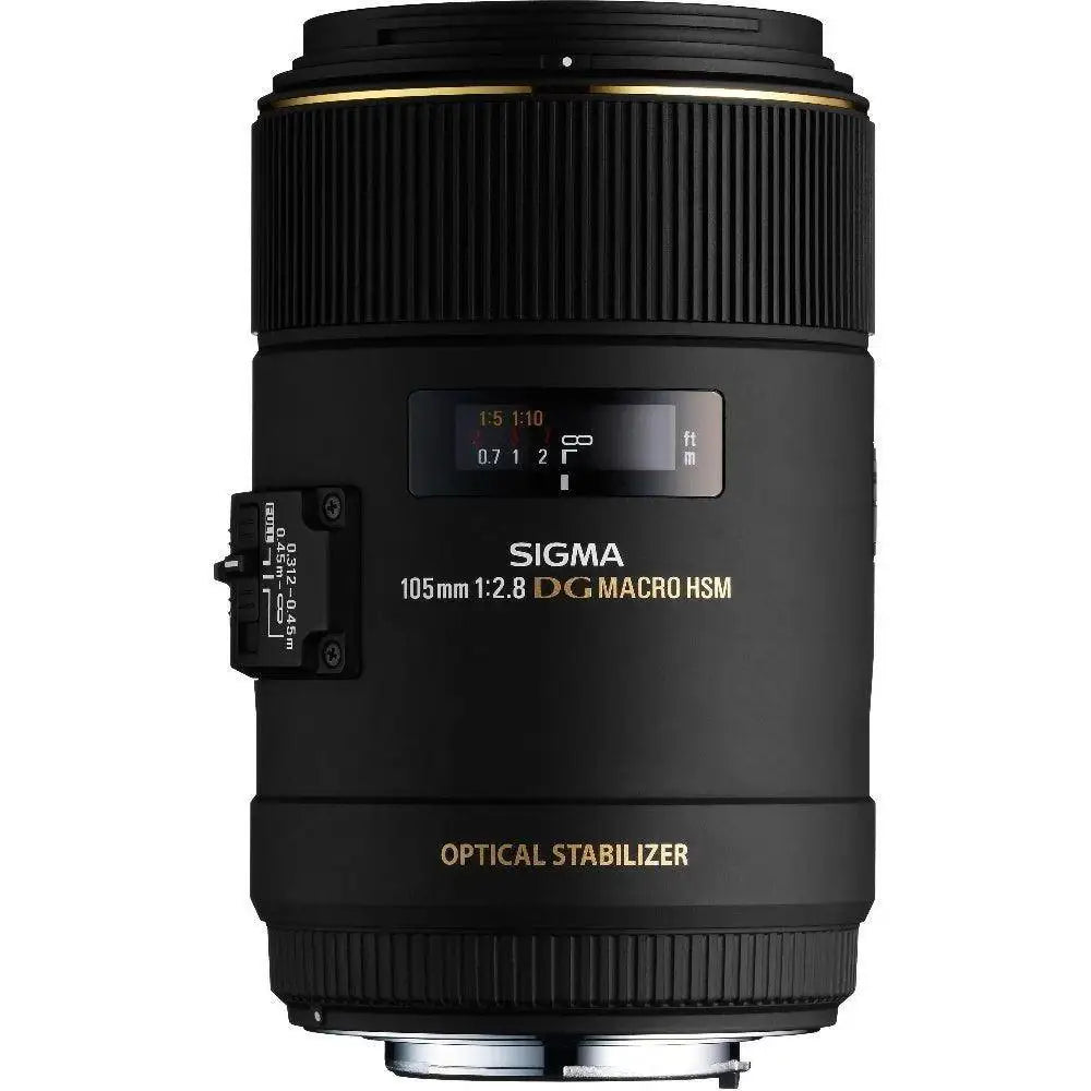 Sigma 105mm f/2.8 EX Macro DG HSM Macro Lens for Nikon D Mount - Hipeon