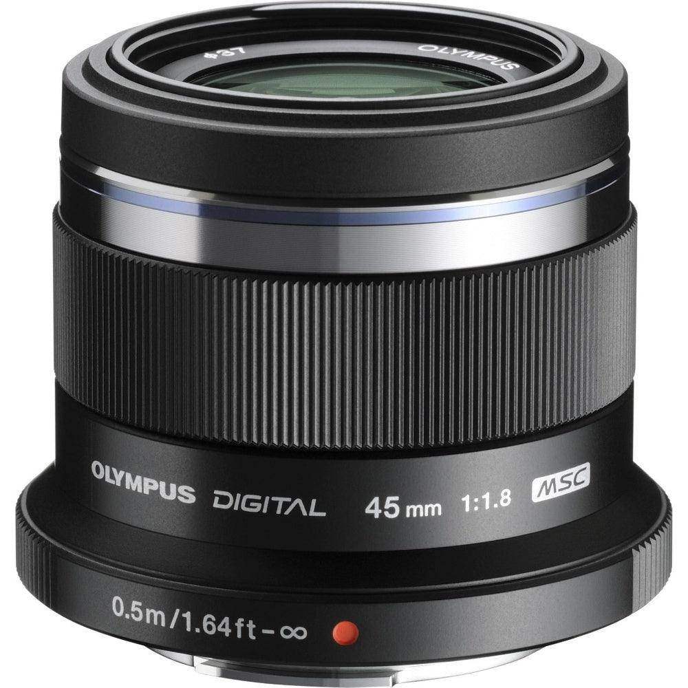 Olympus M.Zuiko Digital 45mm f/1.8 Standard Prime Lens - Black - Hipeon