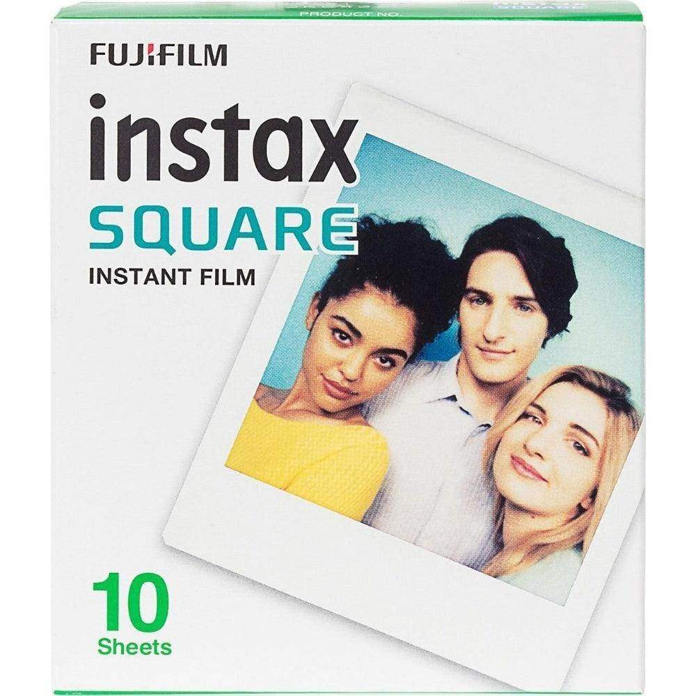 Fujifilm Instax Square Instant Photo Film - White - Pack of 10 - Hipeon