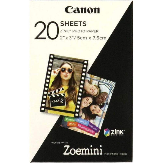 Canon Zoemini Zink Photo Paper 20 Sheet Pack - Hipeon