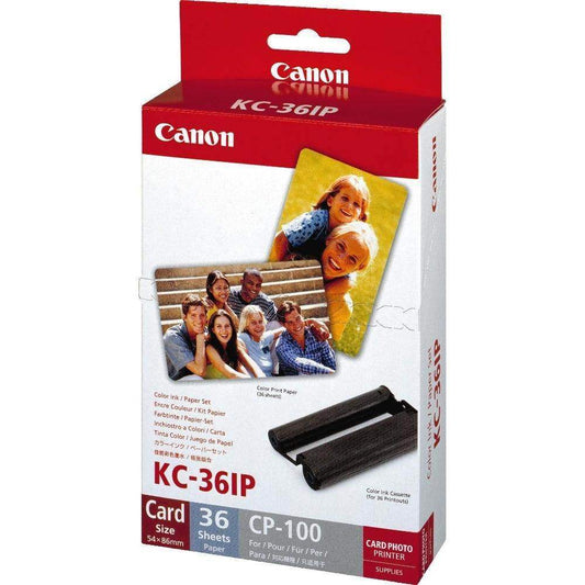 Canon KC-36IP Ink/Paper set for CP Series Printers (36x Credit Card Size) - Hipeon