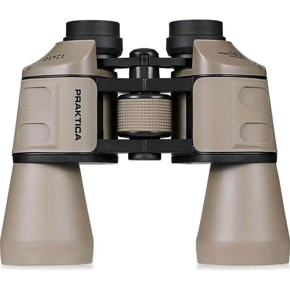 PRAKTICA Falcon 12x50mm Porro Prism Field Binoculars - Sand - Binoculars Only - Hipeon