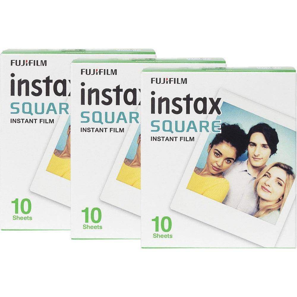 Fujifilm Instax Square Instant Photo Film - White - Pack of 30 - Hipeon