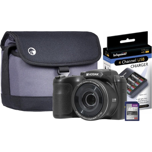 Kodak AZ255-BK 32GBCASEAACHGR Cameras