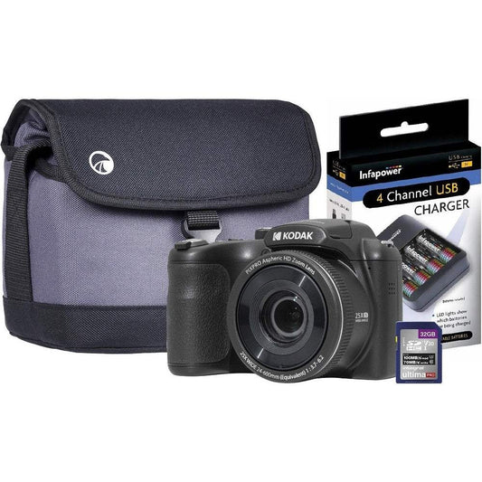 Kodak AZ255-BK 32GBCASEAACHGR Cameras