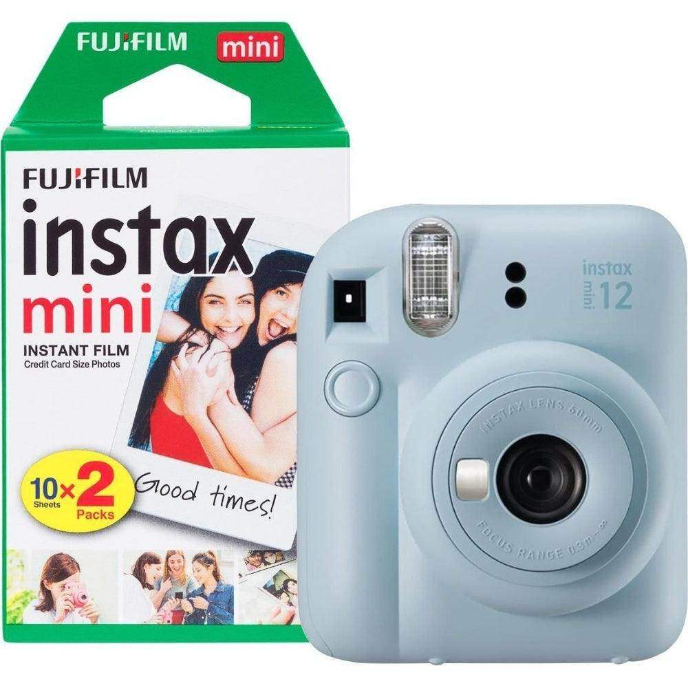 Fujifilm Instax Mini 12 Instant Camera - Pastel Blue - Camera + 20 Shot Pack - Hipeon