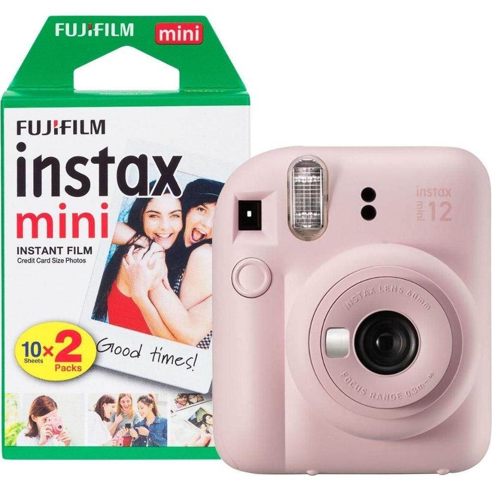 Fujifilm Instax Mini 12 Instant Camera - Blossom Pink - Camera + 20 Shot Pack - Hipeon