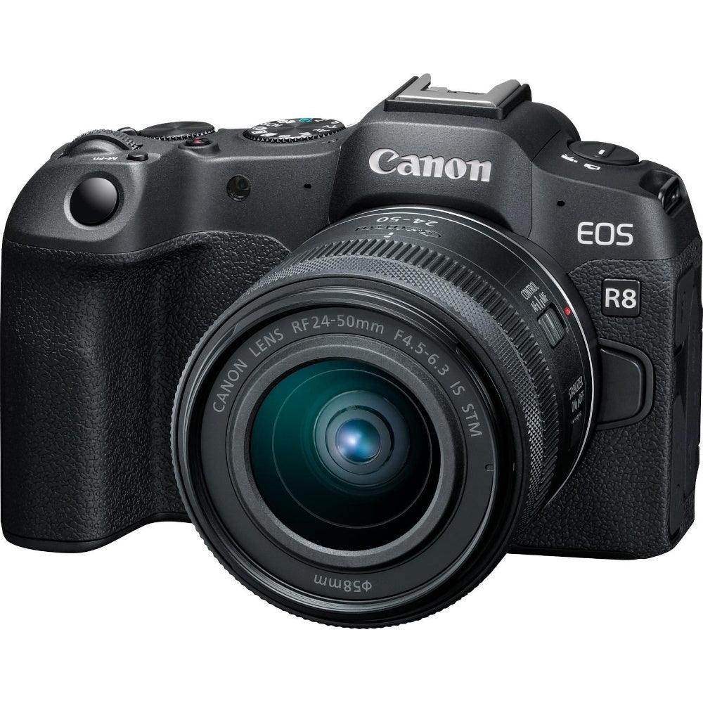 Canon EOS R8 Full Frame Mirrorless Camera inc RF 24-50mm F4.5-6.3 IS STM Lens - Hipeon