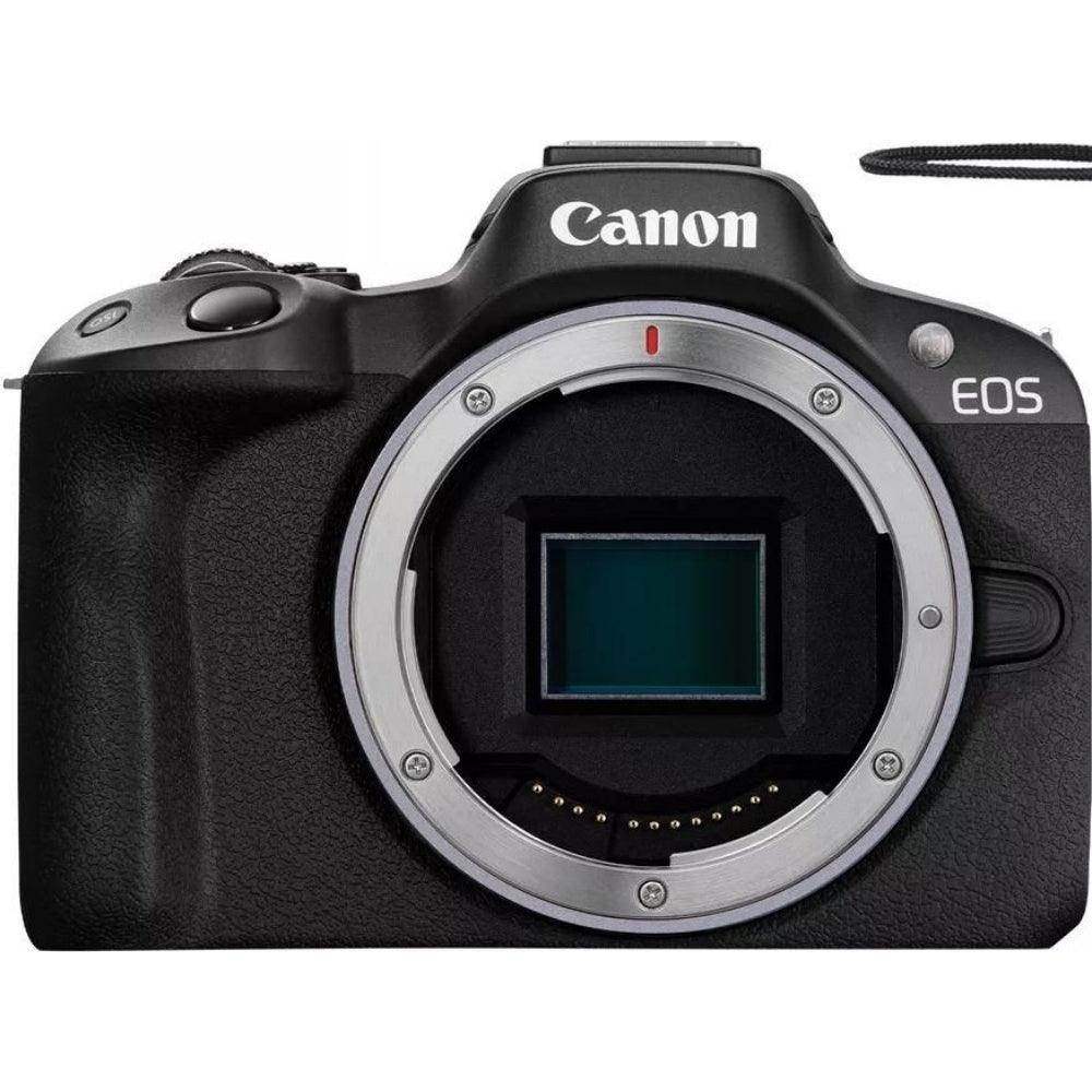 Canon EOS R50 APS-C Mirrorless Camera inc RF-S 18-45mm Lens Creator Kit - Black - Hipeon