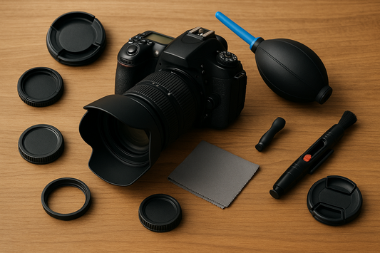 Magazine feature image for Essential Camera Accessories, highlighting camera accessories in a product-led editorial style.