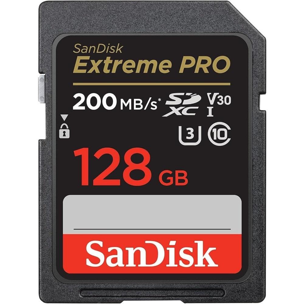 SanDisk 128GB Extreme Pro SDXC Class 10 UHS-I Card 200 MB/s, 90 MB/s