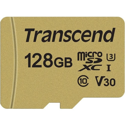 Transcend High Endurance 128GB UHS-I U3 Class 10 MicroSD Card with Adapter