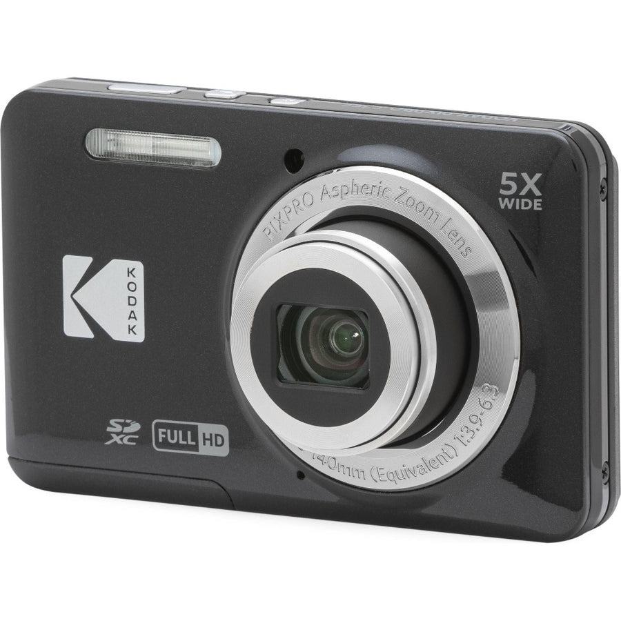 Kodak PIXPRO X55 16MP 5x Zoom Compact Camera - Black - Camera Only