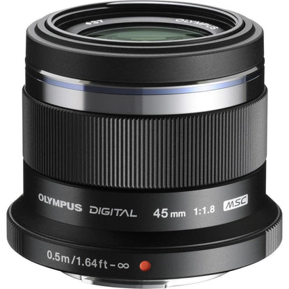 Olympus M.Zuiko Digital 45mm f/1.8 Standard Prime Lens - Black