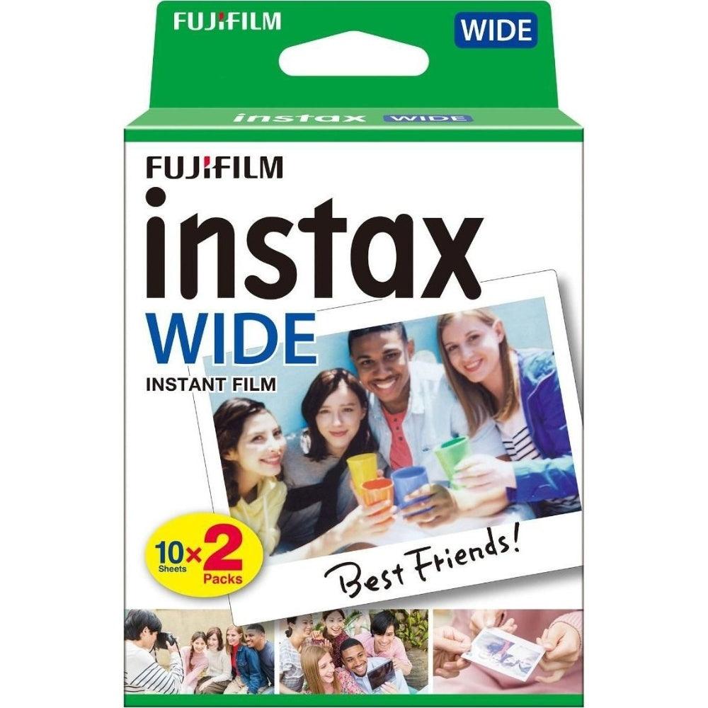 Fujifilm Instax Wide Picture Format Instant Photo Film - White - Pack of 20