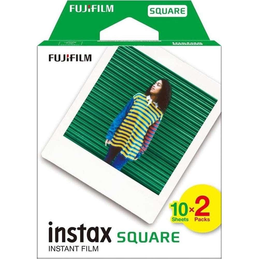 Fujifilm Instax Square Instant Photo Film - White - Pack of 20