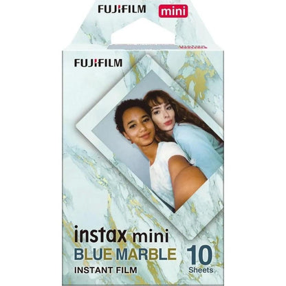 Fujifilm Instax Mini Instant Photo Film - Blue Marble - Pack of 10