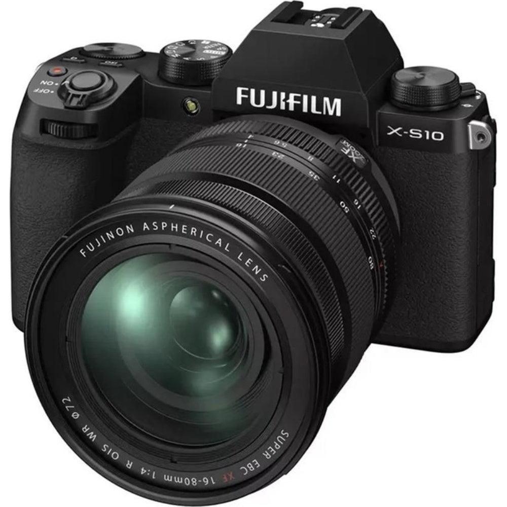 Fujifilm X-S10 Mirrorless Camera - Black - Camera + 16-80mm Lens