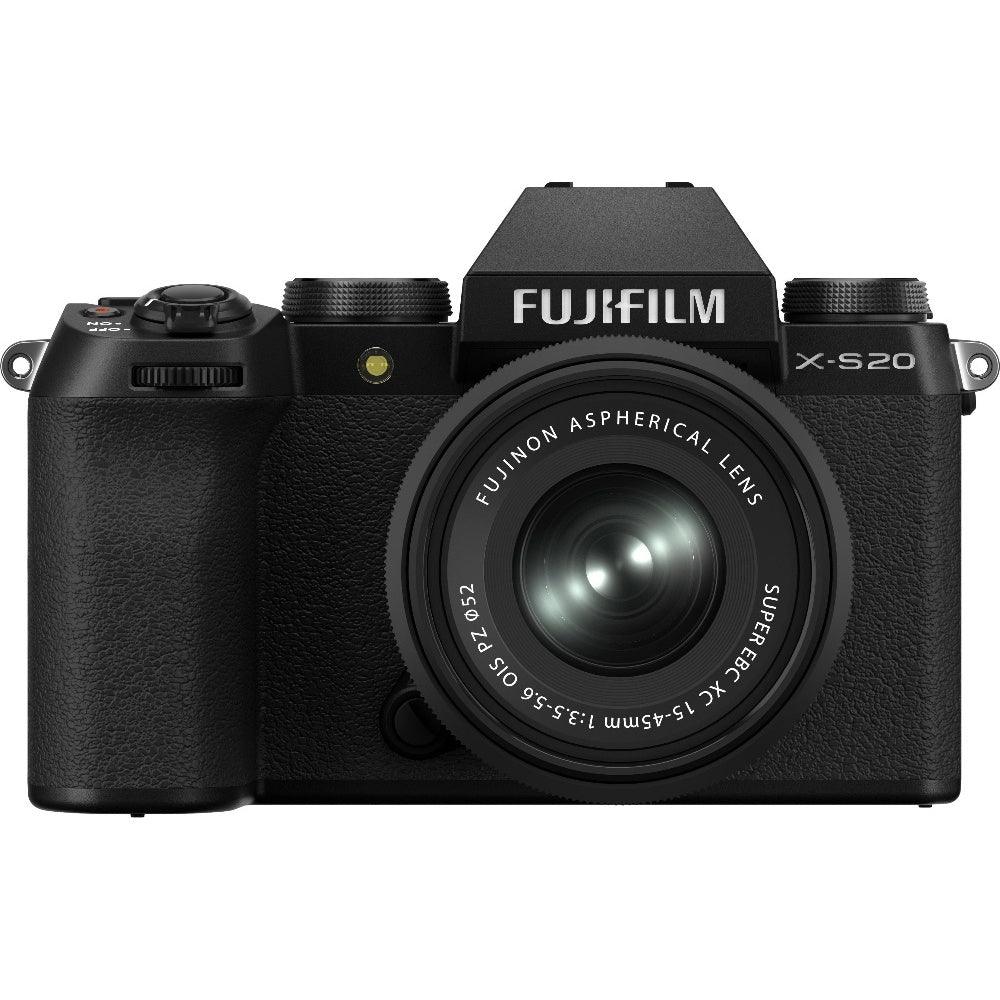 Fujifilm X-S20 Mirrorless Digital Camera - Black - Camera + 15-45mm Lens