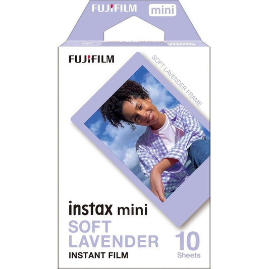 Fujifilm Instax Mini Instant Photo Film - Soft Lavender - Pack of 10