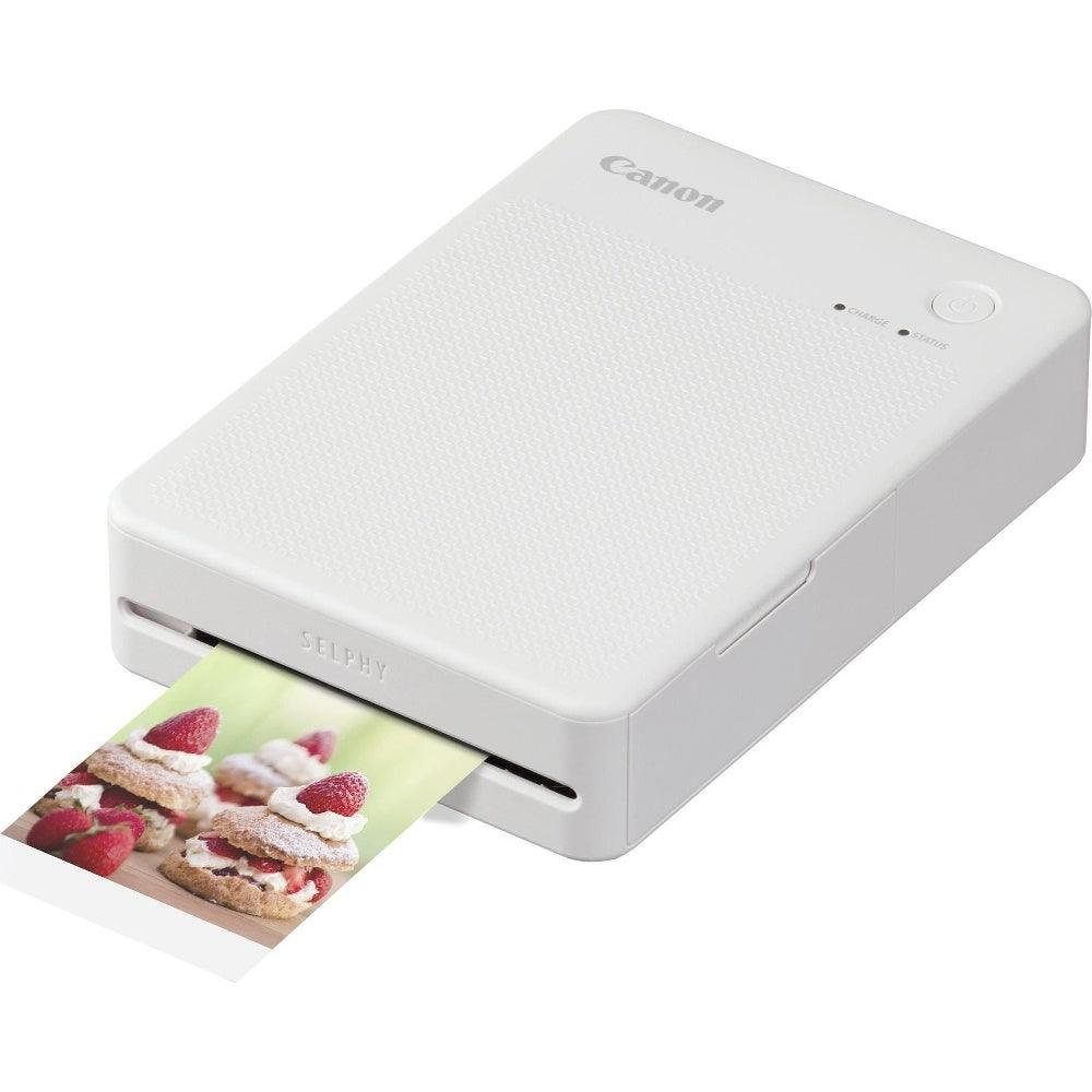 Canon Selphy QX20 Instant Photo Printer - Sand White - Printer Only