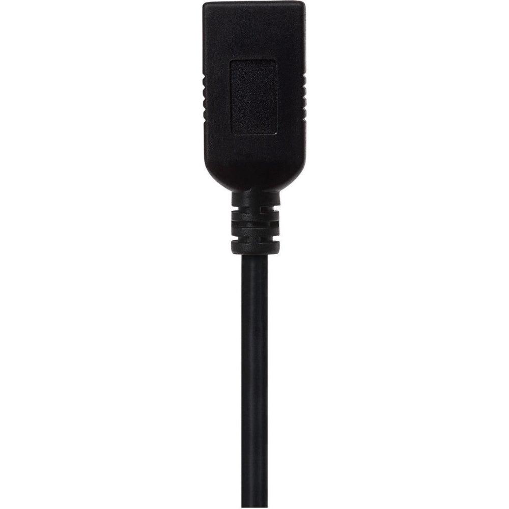 Maplin USB-C to USB-A 3.1 Gen 1 Female Adapter - Black, 14cm