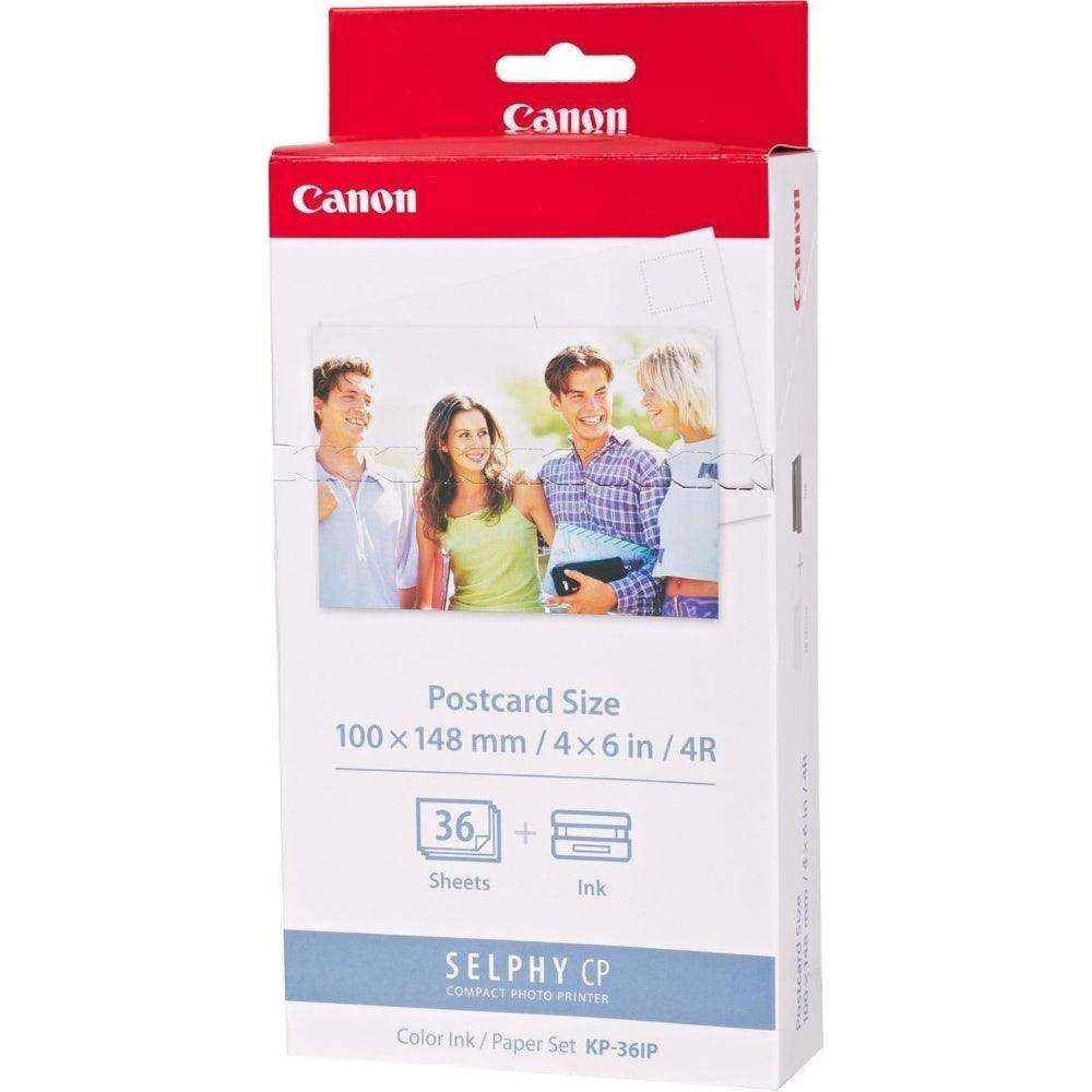 Canon KP-36IP Ink/Paper for Selphy CP Printers (36x 4’’ x 6’’ Postcard Size)