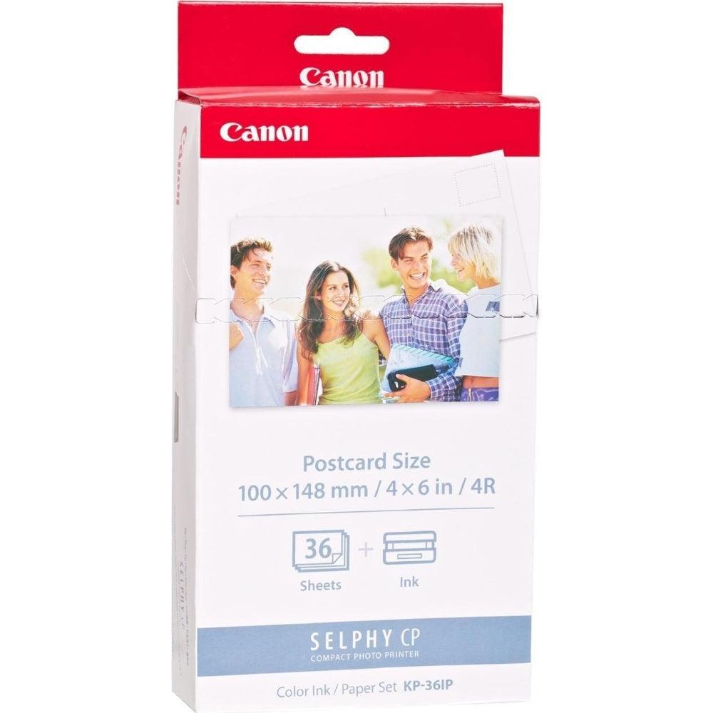 Canon KP-36IP Ink/Paper for Selphy CP Printers (36x 4’’ x 6’’ Postcard Size)