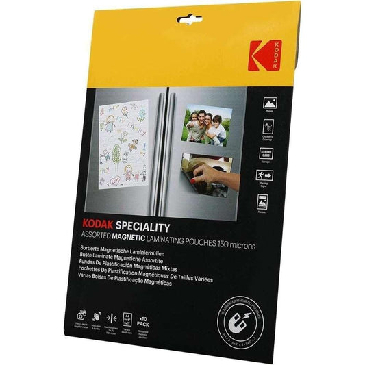 Kodak Speciality Assorted Magnetic Laminating Pouches - 150 Micron 10 Pack