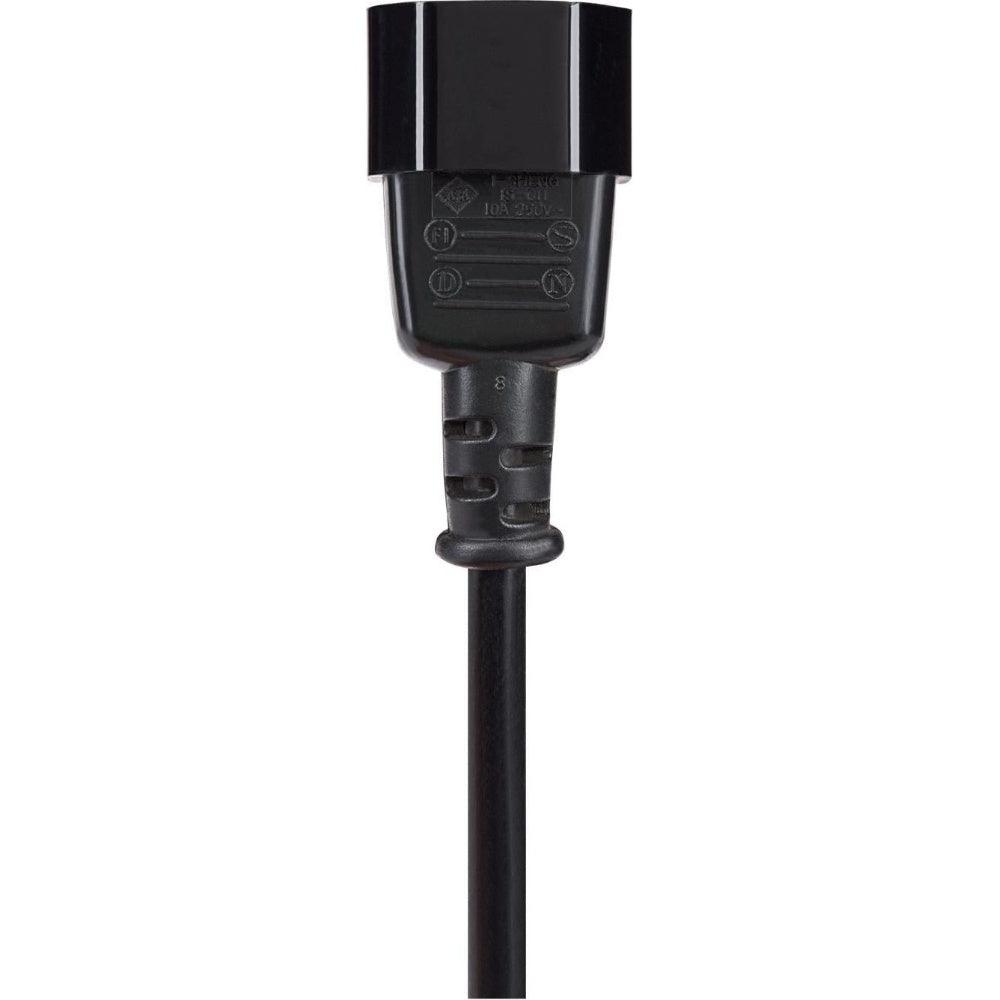 Maplin Power Lead IEC C14 Male Plug to C13 Female Extension Lead 5m - Black