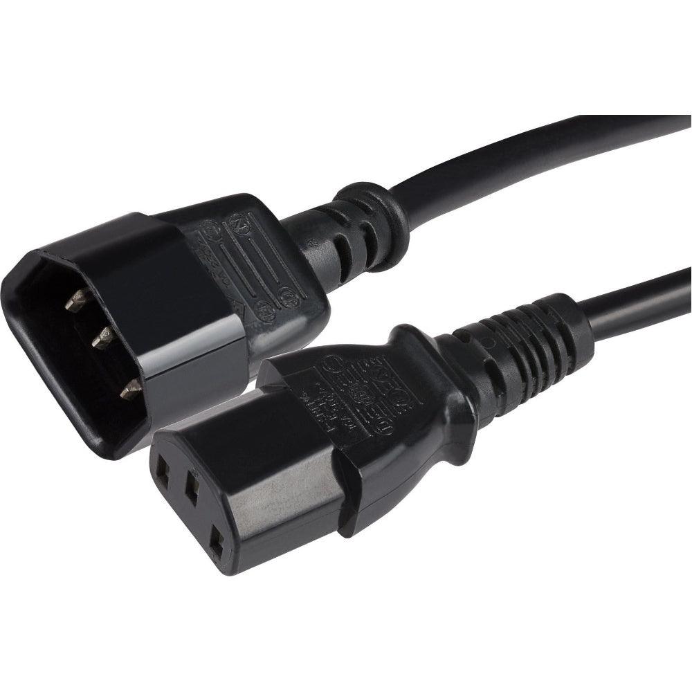 Maplin Power Lead IEC C14 Male Plug to C13 Female Extension Lead 5m - Black