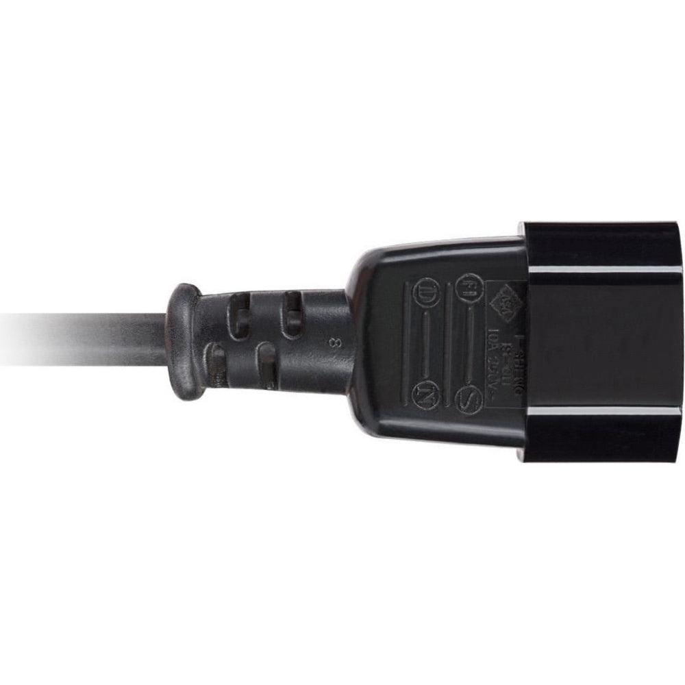 Maplin Power Lead IEC C14 Male Plug to C13 Female Extension Lead 5m - Black