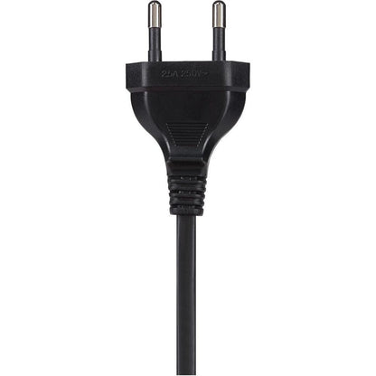 Maplin Power Lead IEC C7 Fig 8 2pin plug to Euro 2 pin Plug 2m (Not fused)