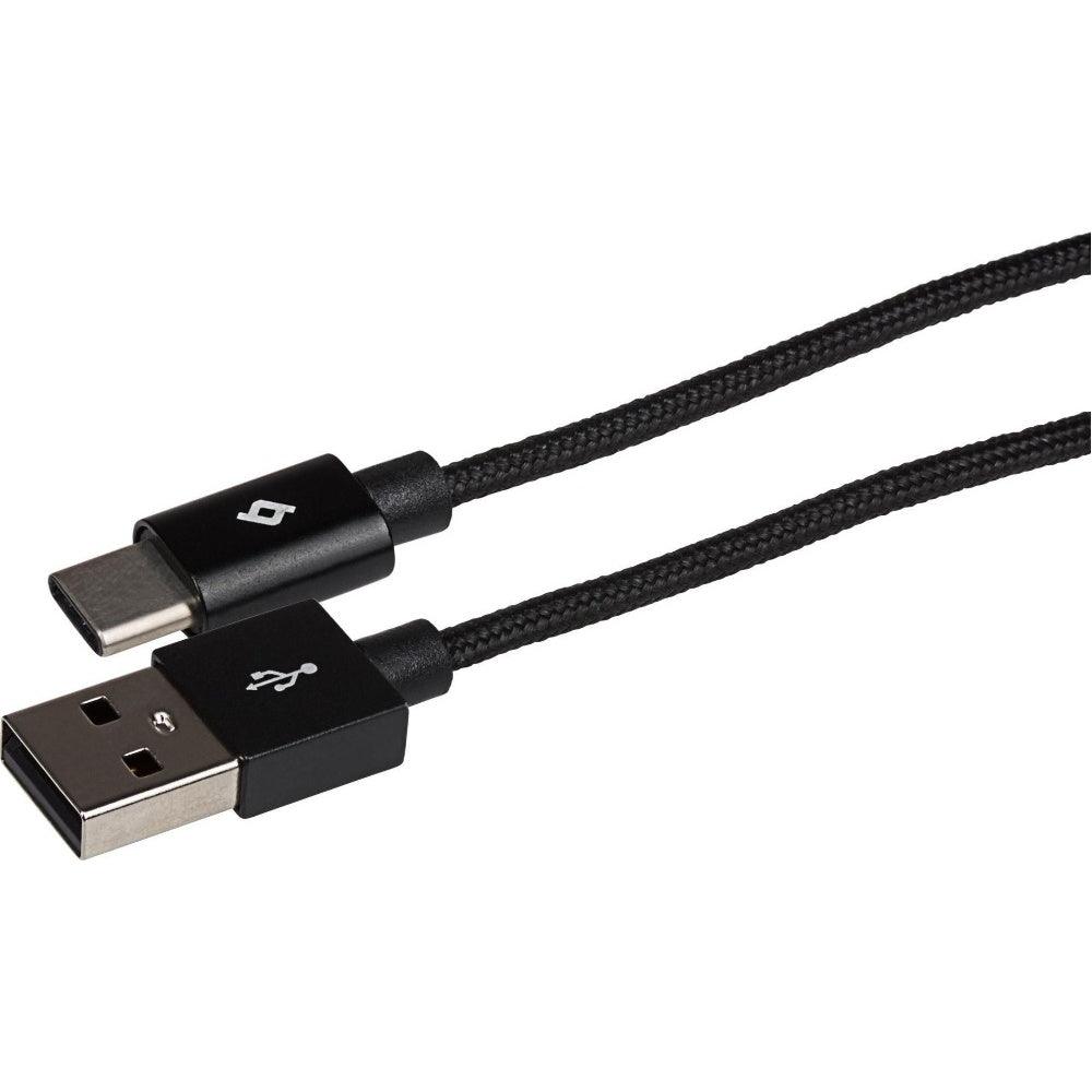 Maplin USB-C to USB-A Cable Braided 60W 1m Retail Packaging