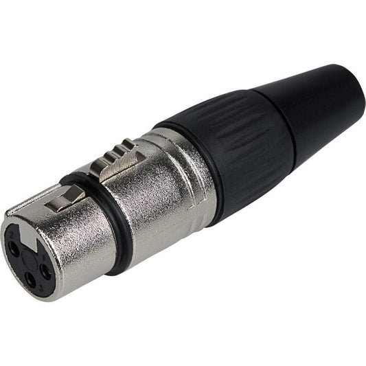 Maplin XLR Female Connector with 3 Copper Contacts Zinc Diecast Shell