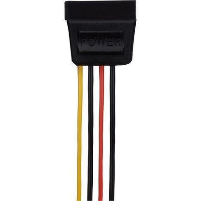 Maplin 4 Pin Molex Male to 15 Pin SATA Female Power Lead Cable - 0.2m