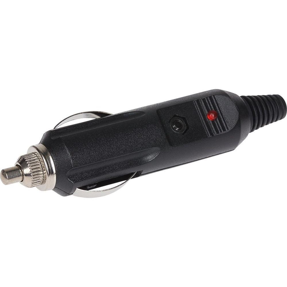 Maplin 12V Cigarette Lighter Plug with LED Power Indicator & Strain Relief