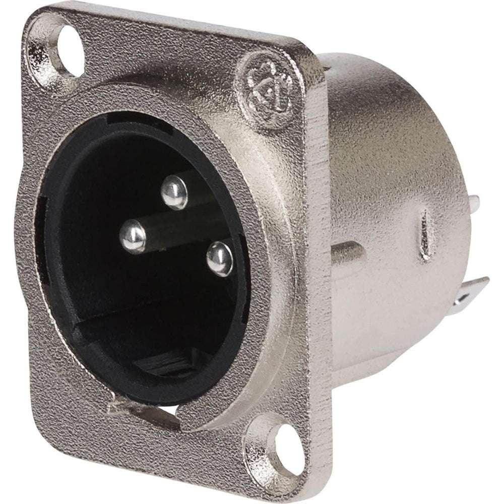 Maplin 3 Pole Nickel XLR Chassis Plug