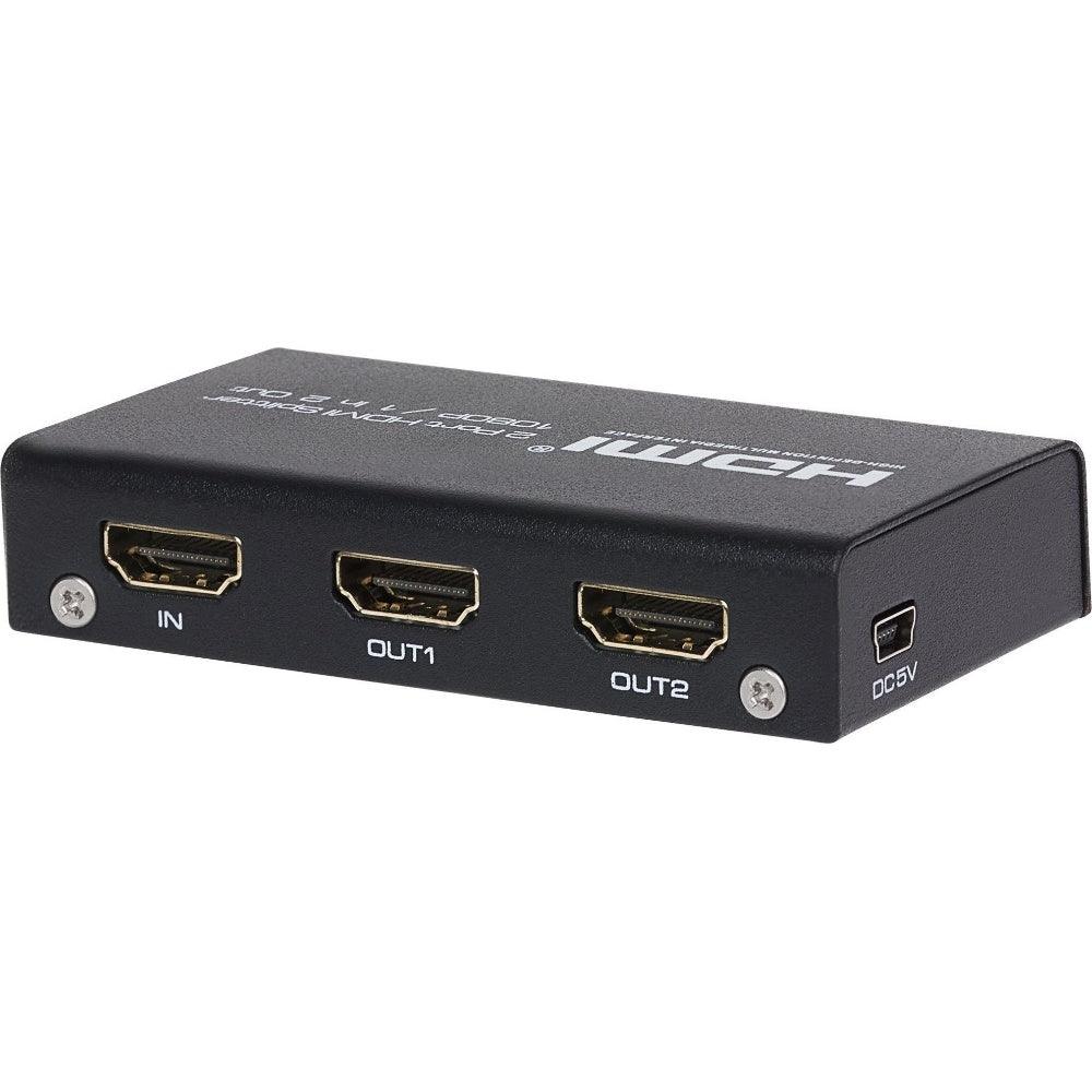 Maplin HDMI Splitter Hub 1Port In 2 Ports Out Ultra HD 4K/30fs 10.2Gps