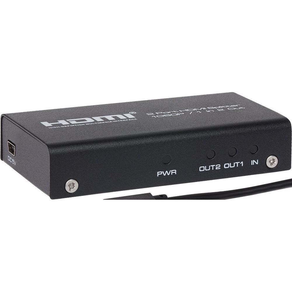 Maplin HDMI Splitter Hub 1Port In 2 Ports Out Ultra HD 4K/30fs 10.2Gps