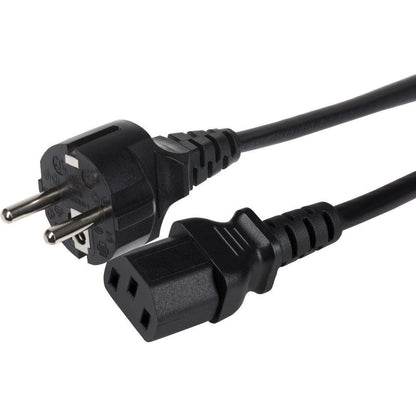 Maplin Power Lead IEC C13 3pin Plug Female to EU Schuko Plug 1.7m (Not Fused)