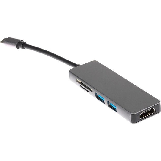 Nikkai USB-C Multiport Hub 2x USB-A 3.0 / HDMI 4K / SD Card Reader