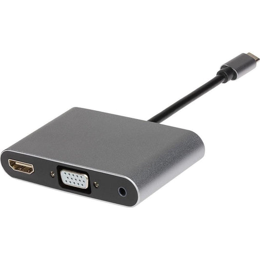 Nikkai USB-C Multiport Hub HDMI 4K / VGA / 3.5mm Audio (Supports Mirror, Extended and SST Mode)