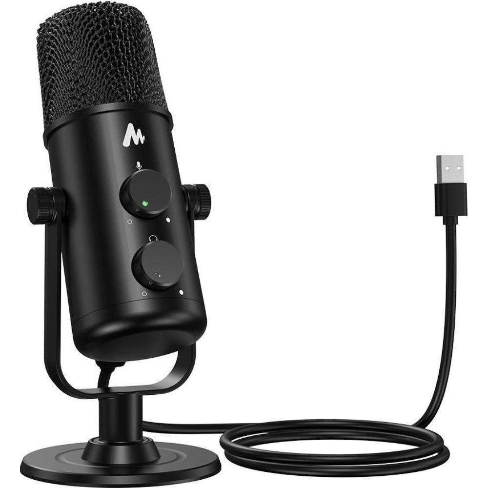 Maono USB-C Desktop Condenser Cardioid Omnidirectional Microphone with Headphone Jack - Electronics > Audio > Audio