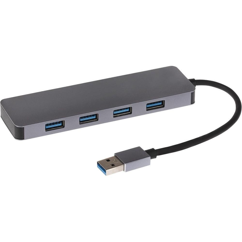 Nikkai USB-A Multiport Hub to 4x USB-A 3.0 High Speed Ports with 16cm Cable