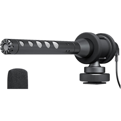 PROSOUND Shotgun Microphone Super Cardioid Electret Condenser 3.5mm Jack Cold Shoe Mount