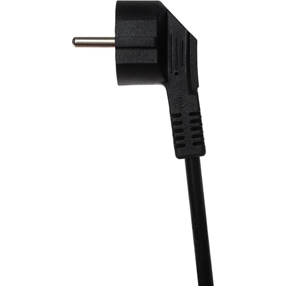 Maplin Power Lead IEC C5 Clover Leaf Plug Female to EU Schuko 2 Pin Plug 2m