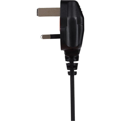 Maplin Power Lead IEC C7 Fig 8 2 Pin Plug to UK 3 Pin Plug - 0.5m 3 Amp Fuse