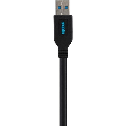 Maplin USB-A Male to USB-A Male Cable 5Gbps Super Speed 3m Black