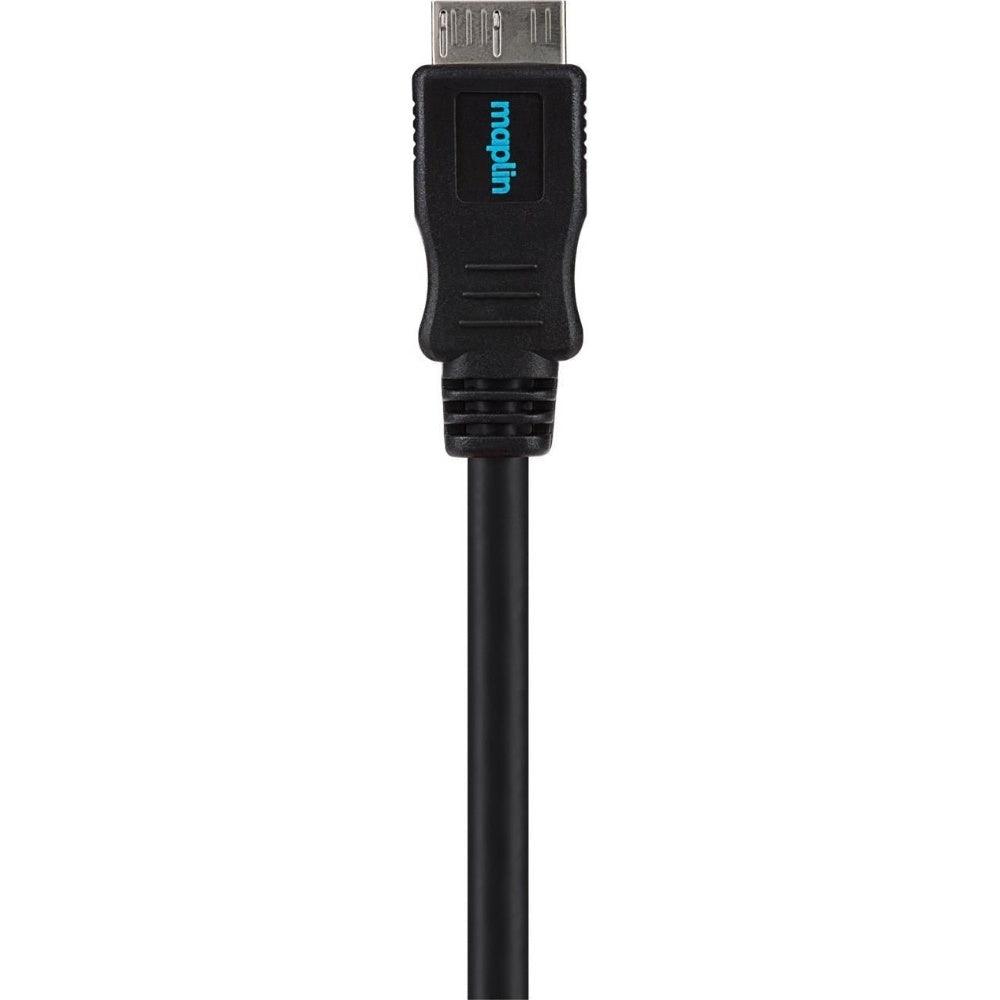 Maplin USB-A to Micro USB-B V3.0 Super Speed Cable - Black - 3m